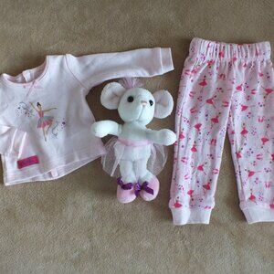 Maplelea Sugar Plum Pajamas with Mouse Toy Retired